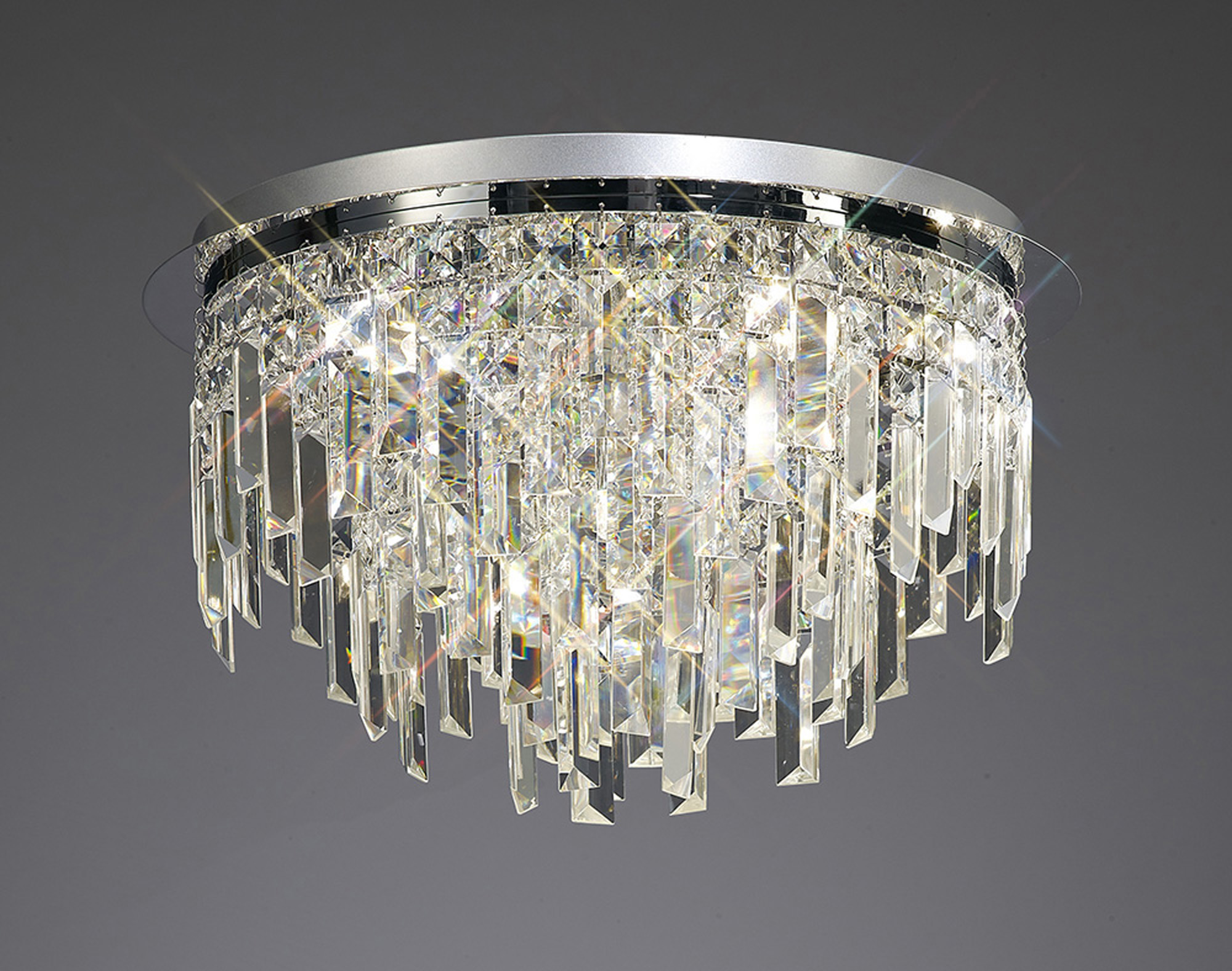 IL30251  Maddison Crystal Ceiling Flush 6 Light